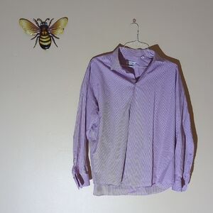 Calvin Klein Lavender Checkered Dress Shirt Size 17-34/35
